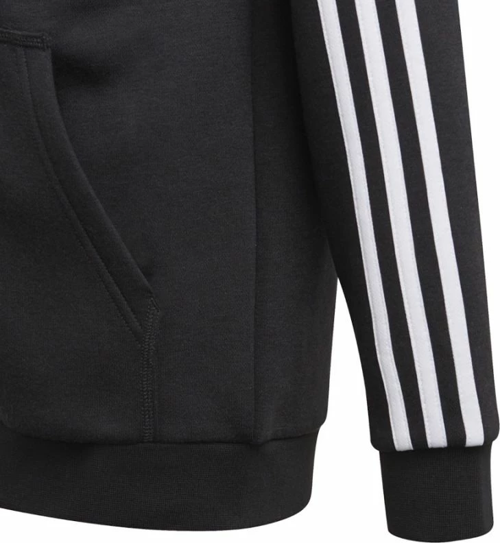 Duks s kapuco za fante adidas, črn