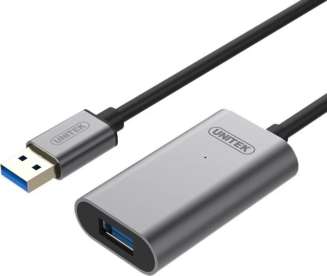 USB kabel 10 m, črn - Unitek