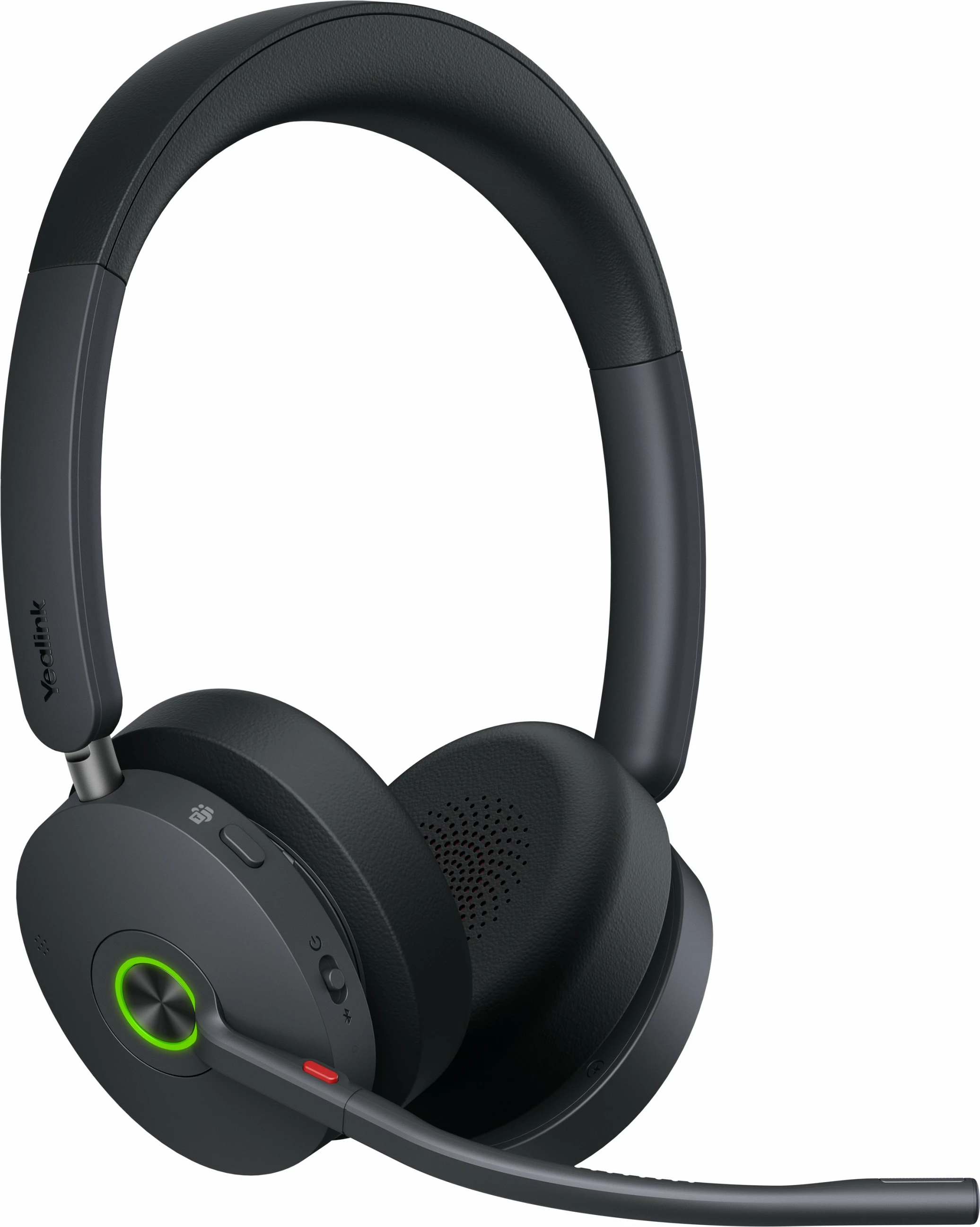 Brezžične slušalke z bazo za polnjenje Yealink WH68 Teams, črne