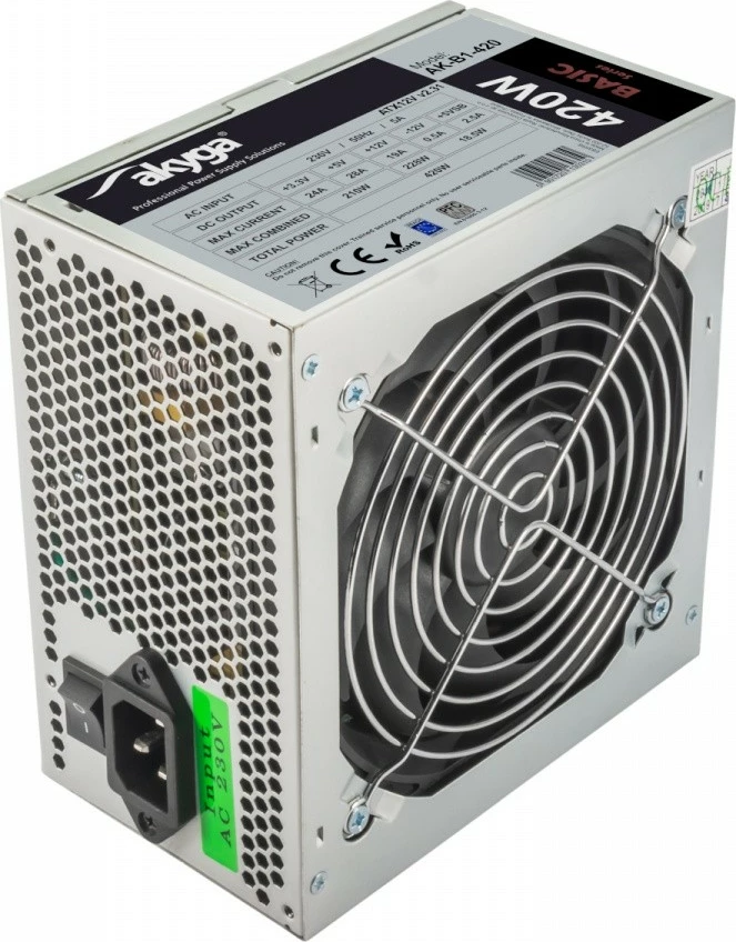 Napajalnik AKYGA AK-B1-420, 420W, ATX, siv