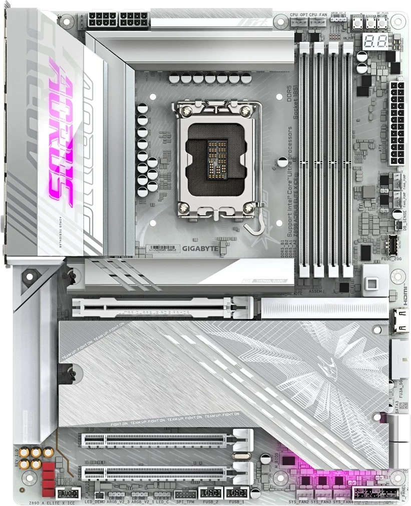 Matična plošča Gigabyte Z890 AORUS ELITE X ICE, Socket 1851, bela
