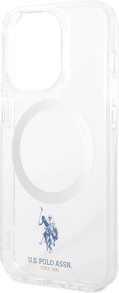 Ovitek za iPhone 15 Pro 6,1", MagSafe, prozoren U.S. Polo Assn. USHMP15LUCIT