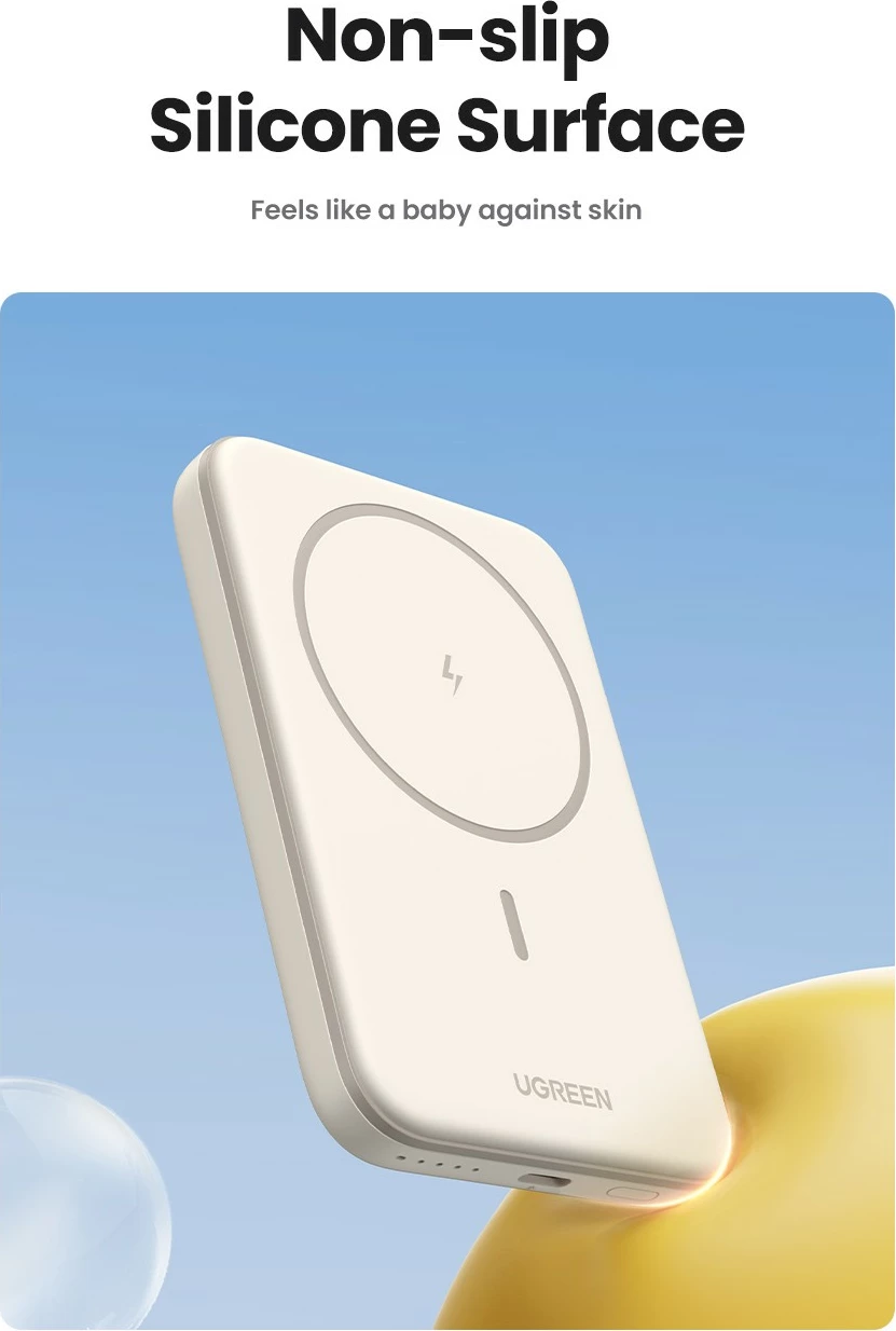 Brezžični polnilnik (powerbank) Ugreen 25208, 10000 mAh, Power Delivery 3.0, bež Brezžični polnilnik (powerbank) Ugreen 25208, 10000 mAh, Power Delivery 3.0, bež