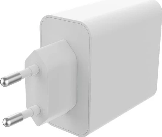 Dvojni USB-C polnilec 67W, Mophie GaN, bel