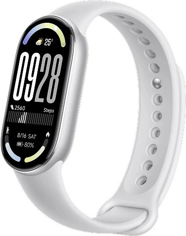 Pameten zapestni merilnik zdravja Xiaomi Smart Band 10 Glacier Silver, 1.72" AMOLED, srebrn