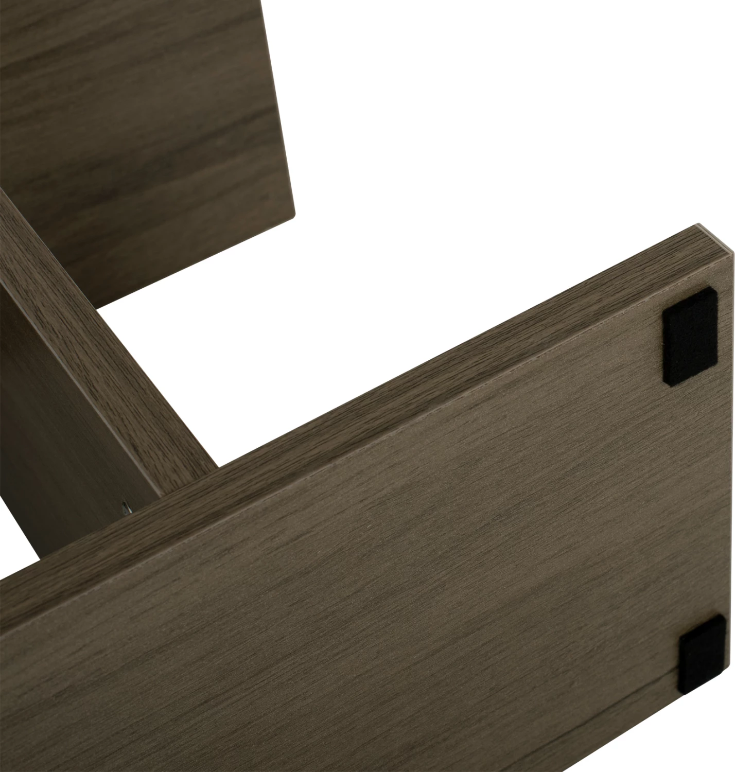 Stranska miza s prostori za shranjevanje FH8881.12 melamin v olivno sivi barvi 50x17x56H cm