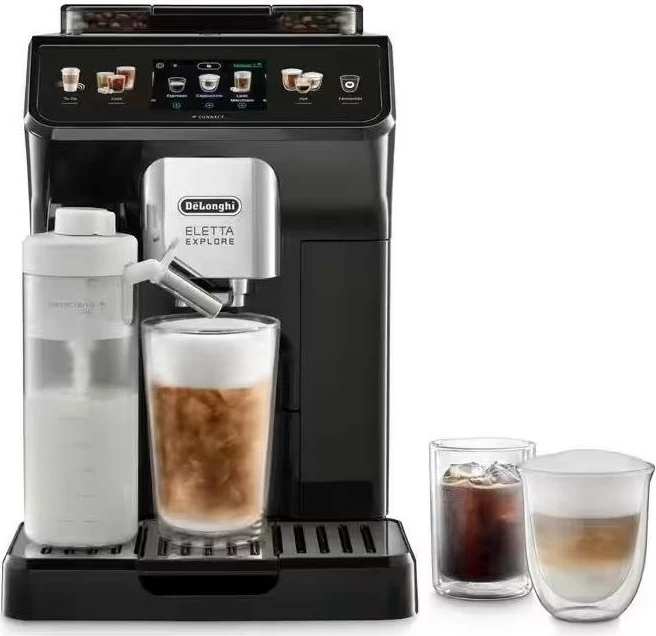 Kavni aparat DeLonghi Eletta Explore ECAM 450.65.G, sivi