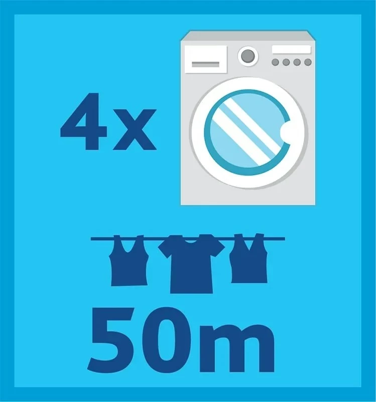 Sušilni stojalo za perilo Vileda Sun-Rise, 50 m, alumin, 1 kos