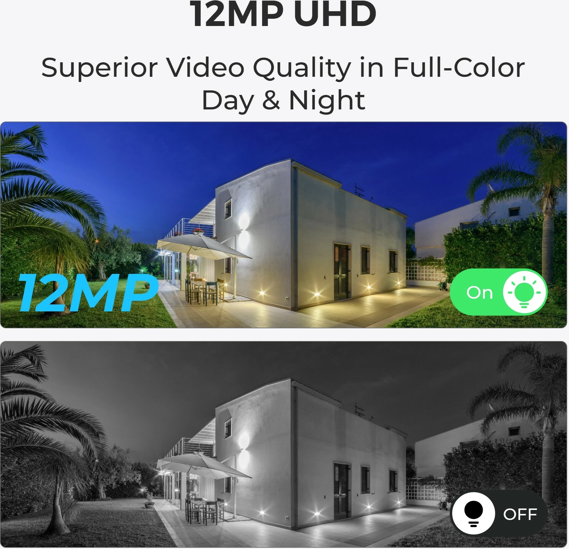 Pametna varnostna kamera Reolink P340, 12MP PoE, barvni nočni vid, obvestila za osebe/vozila/živali, dvosmerni zvok, notranja in zunanja, povezana, 700 lm, 6500 K, notranja antena