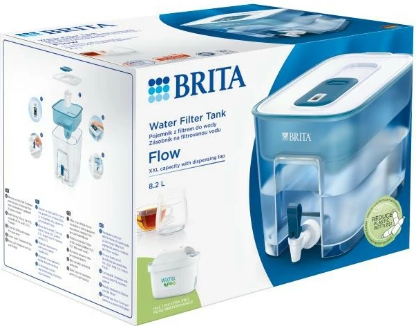Dispenzer vode z filtrom Brita Flow, 8,2 L, MAXTRA PRO Pure Performance, moder