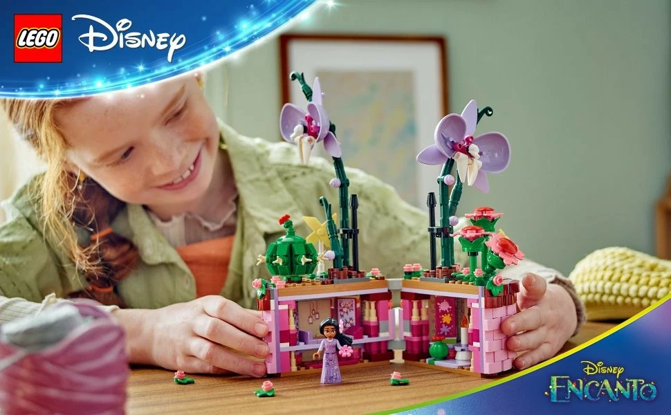Gradbeni set Encanto Isabeli Flowerpot, LEGO 43237, 641 kosov, za otroke, plastika