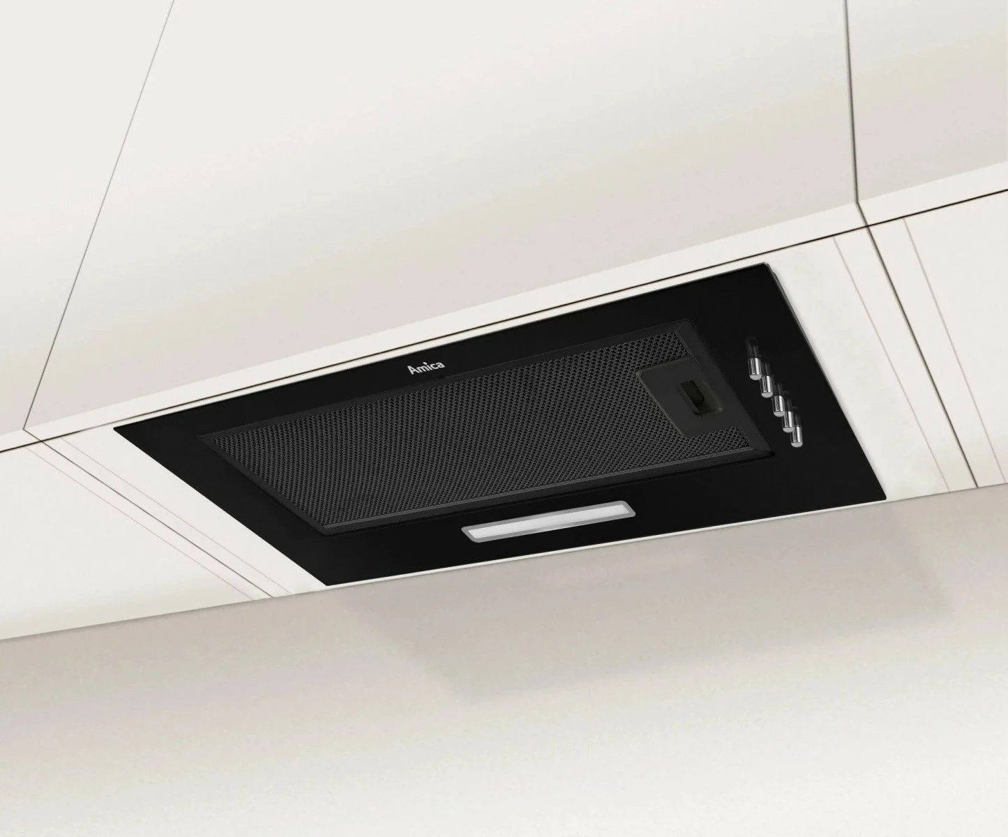 Kuhinjska napa Amica OMP6211B, črna, 52 cm, LED