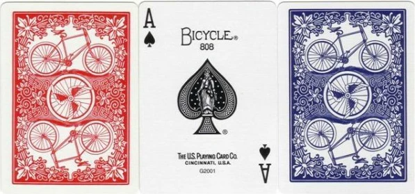 Karte za igranje, Bicycle League Back, dve barvi (rdeča ali modra), 1 kos