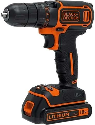 Vrtalnik/izvijač BLACK+DECKER BDCDC18B, 18V, 1.5Ah, oranžno-črn