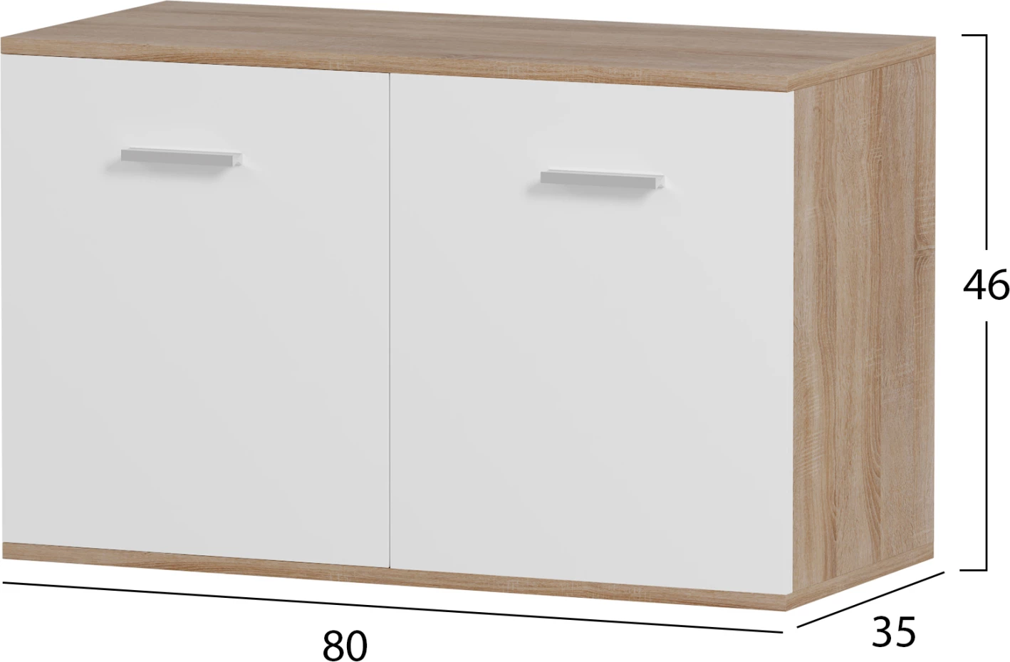 Vhodni set 3 kosi DIONNE FH21058 melamin v sonoma-beli