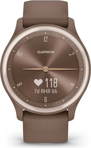 Hibridna pametna ura vívomove Sport, OLED, GPS, rožnato zlata