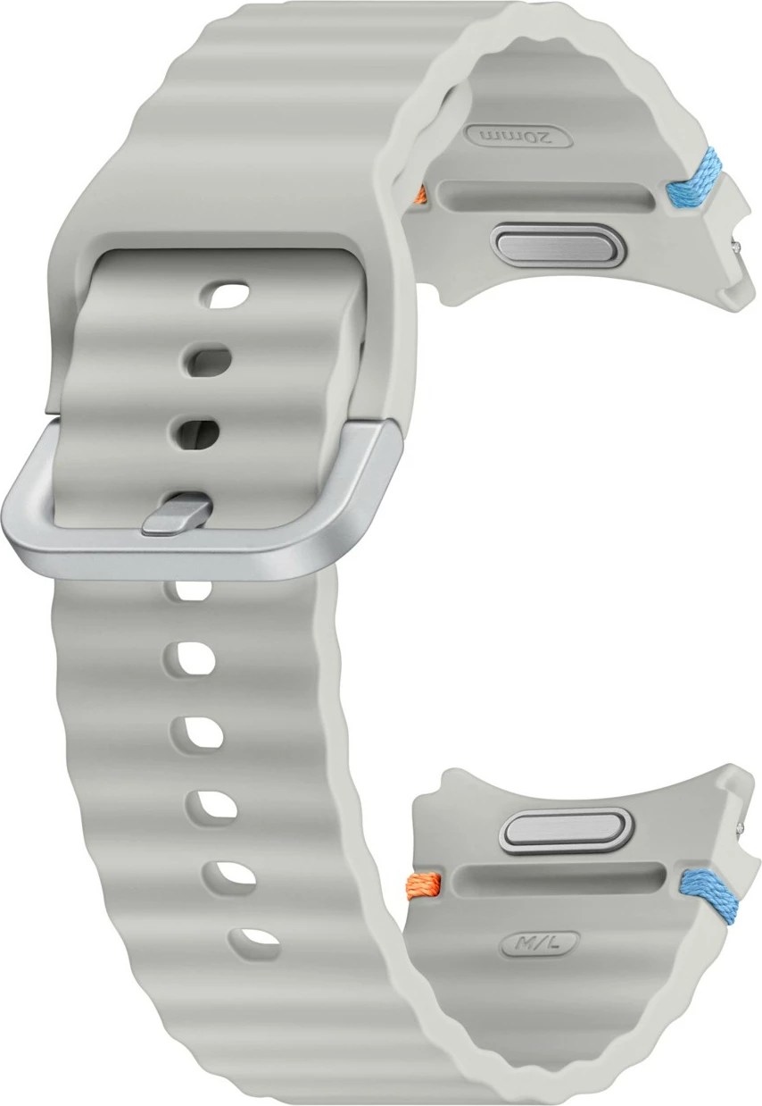 Športni pašček za Galaxy Watch 7, M/L, srebrn — Samsung Športni pašček za Galaxy Watch 7, M/L, srebrn — Samsung