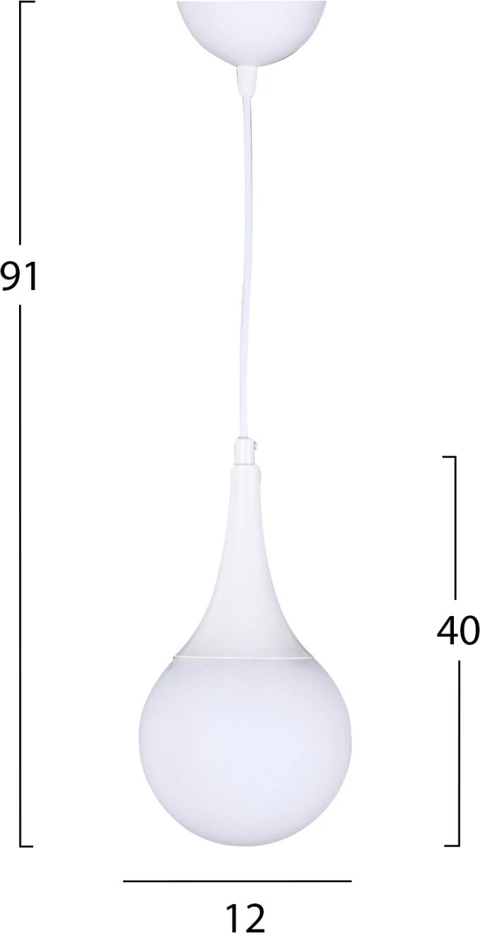 Stropna svetilka v beli barvi FH7517.03 12x91 cm