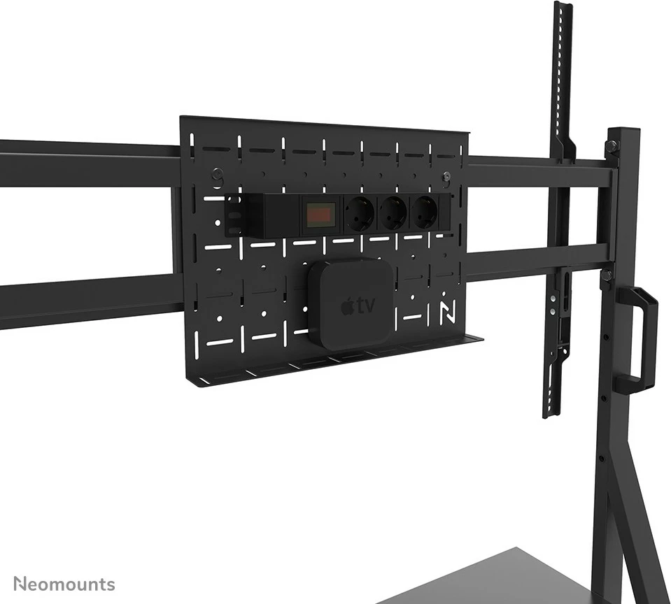 Mobilna multimedijska voziček za TV 55-86", Neomounts FL50-525BL1, nastavljiva višina, polica, črna Mobilna multimedijska voziček za TV 55-86", Neomounts FL50-525BL1, nastavljiva višina, polica, črna