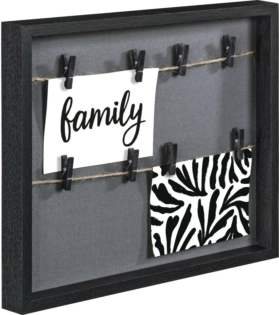 Konzolna galerijska okvir iz lesa Hama 29,5 x 36,5, črn