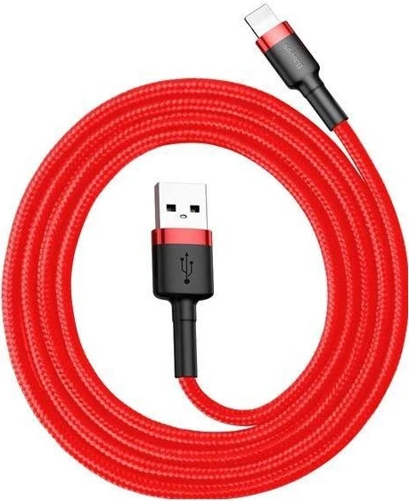 Kabel USB v Lightning Baseus Cafule, 2.4A, 0,5 m, rdeč