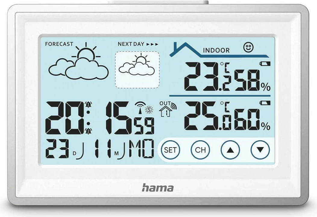 Vremenska postaja, Hama Bahamas 222228, merjenje temperature in vlažnosti, bela