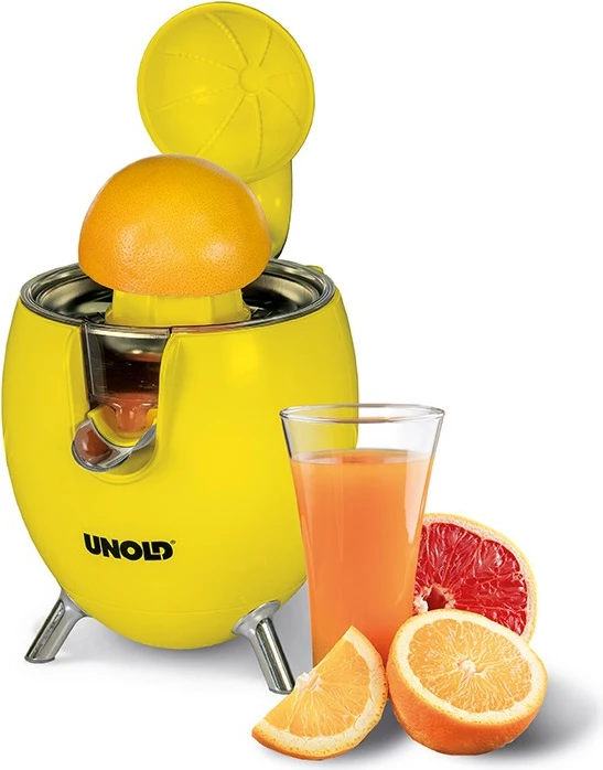 Ročna stiskalnica za agrume Power Juicy Unold, 1100 W, rumena