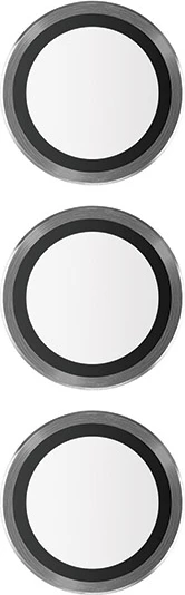 Zaščita za kamero PanzerGlass Hoops za Samsung Galaxy S23 FE, črno aluminijasto ohišje