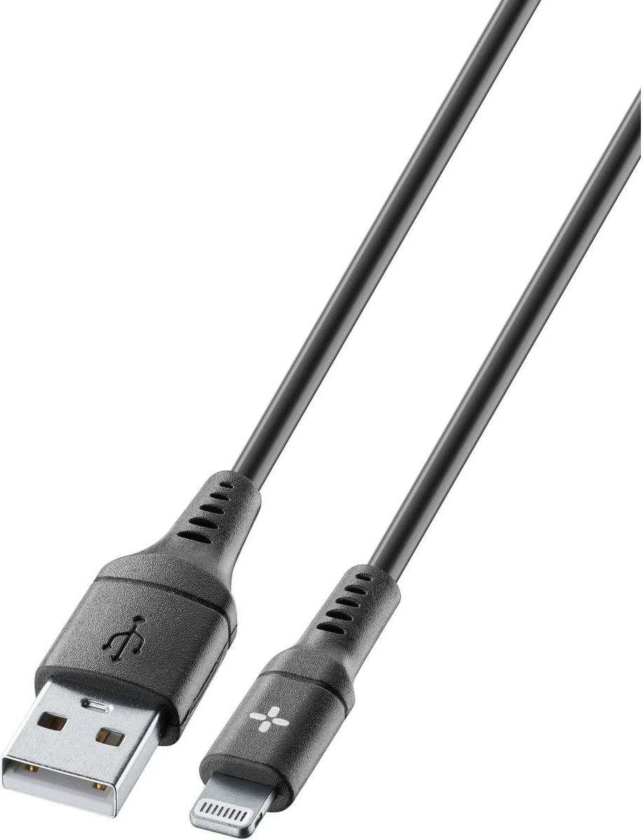 USB-A na Lightning kabel Cellularline Ploos, 1 m, črn