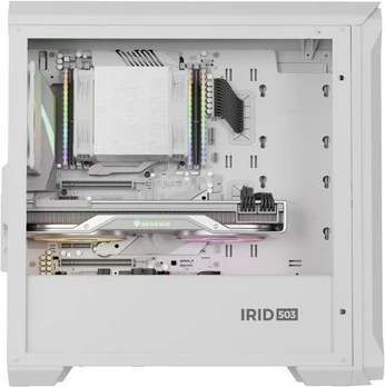 Računalniško ohišje Micro Tower, ARGB, bel, Natec Genesis IRID 503 ARGB LITE