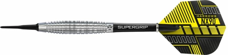 Darts puščice, Harrows NX-90, unisex, rumeno/sive
