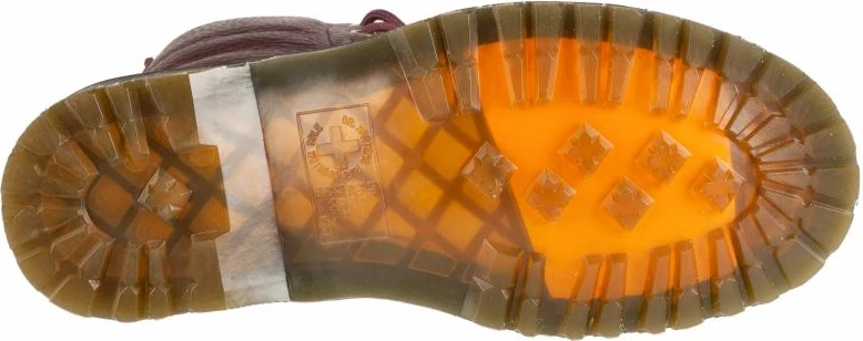 Visoke vezalke čevlji Dr. Martens 1460, temno rdeči