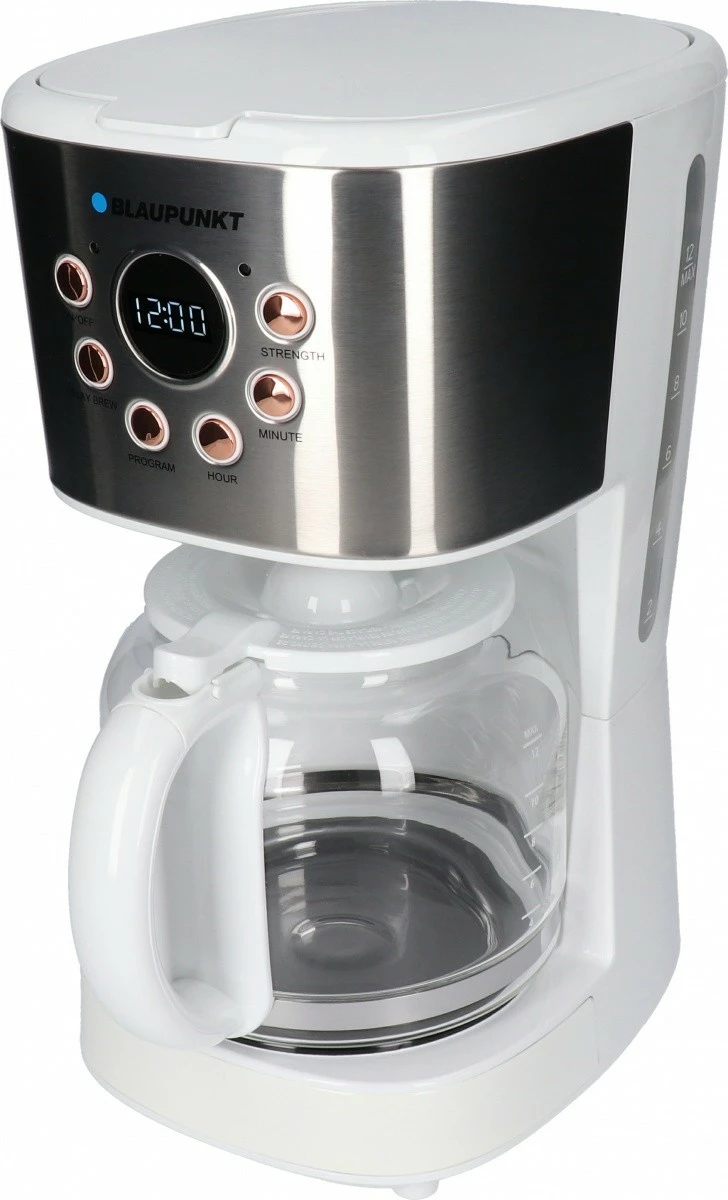 Kavni aparat s filtrom Blaupunkt CMD802WH, 1,5 L, 900 W, bel/srebrn