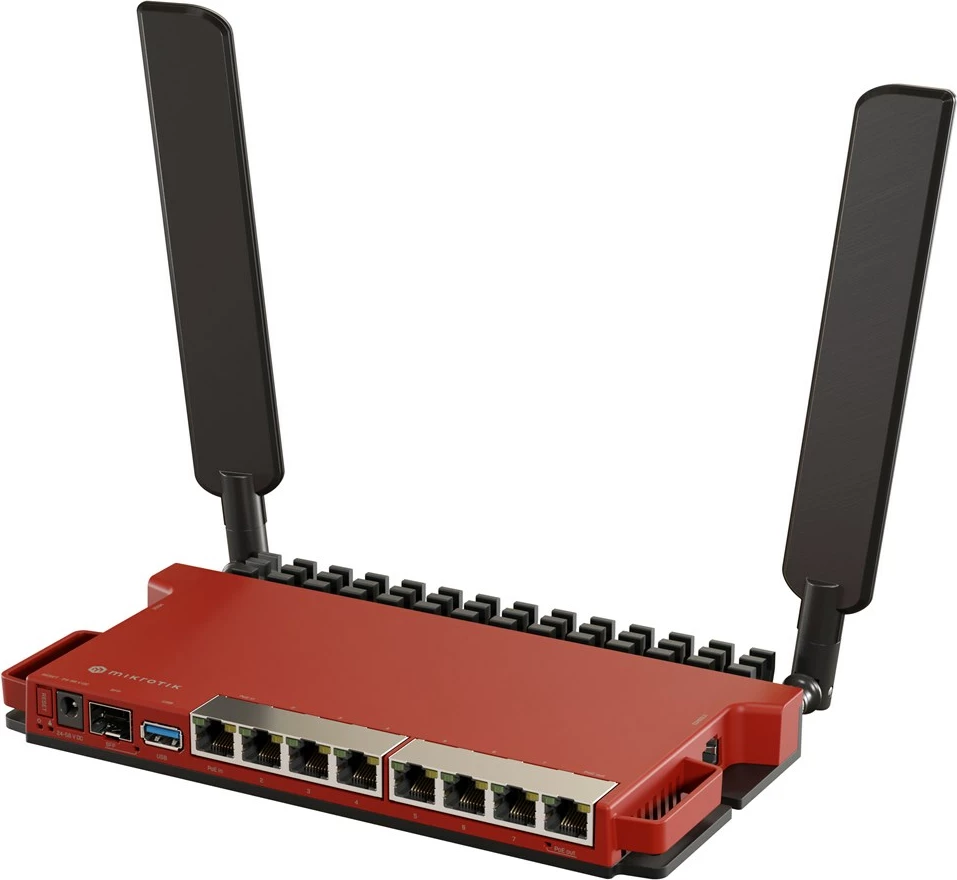 Usmerjevalnik MikroTik L009UiGS-2HaxD-IN, Wi-Fi 6, Gigabit Ethernet, rdeč Usmerjevalnik MikroTik L009UiGS-2HaxD-IN, Wi-Fi 6, Gigabit Ethernet, rdeč