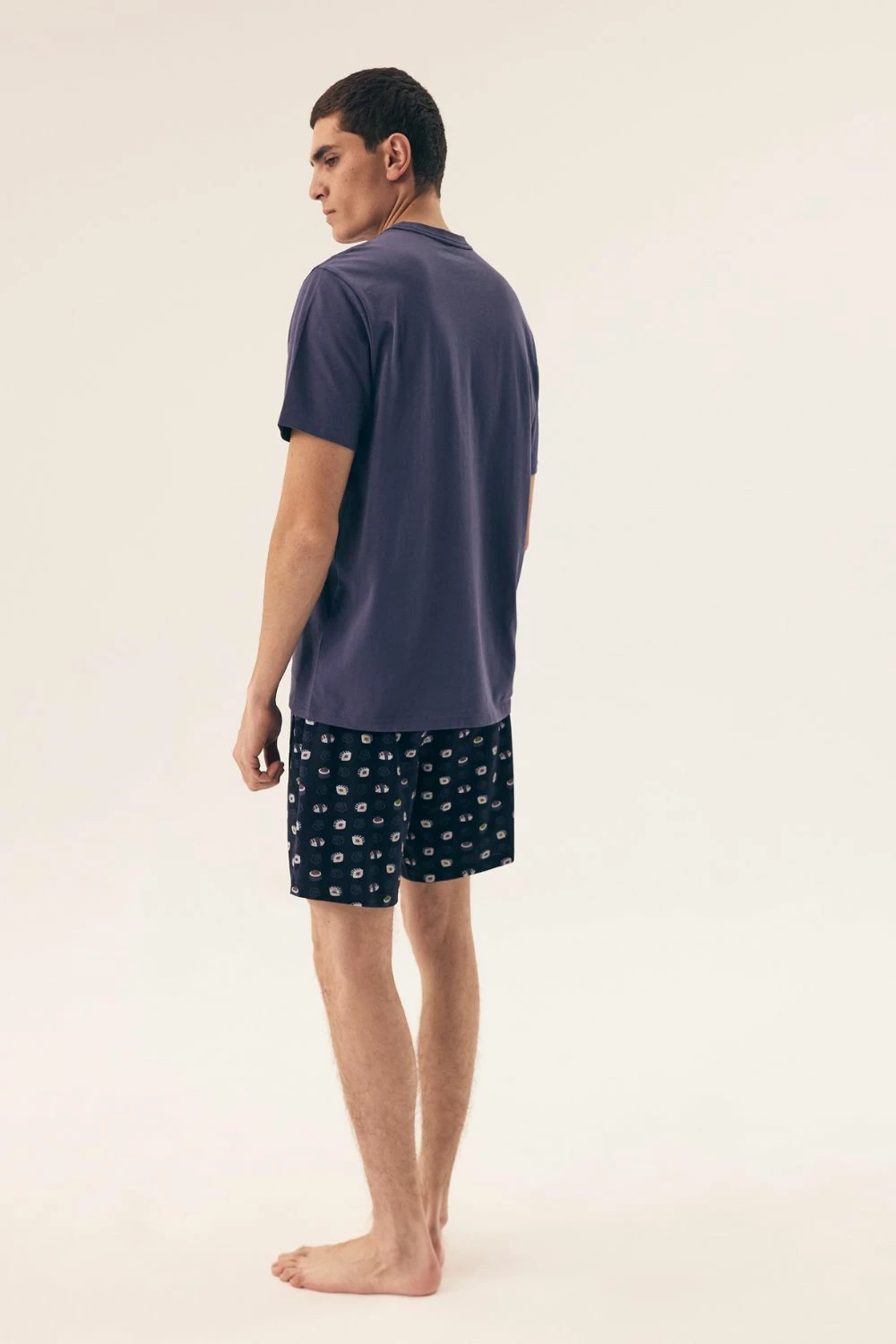 Pižama (majica in kratke hlače) Henderson 208075, modra