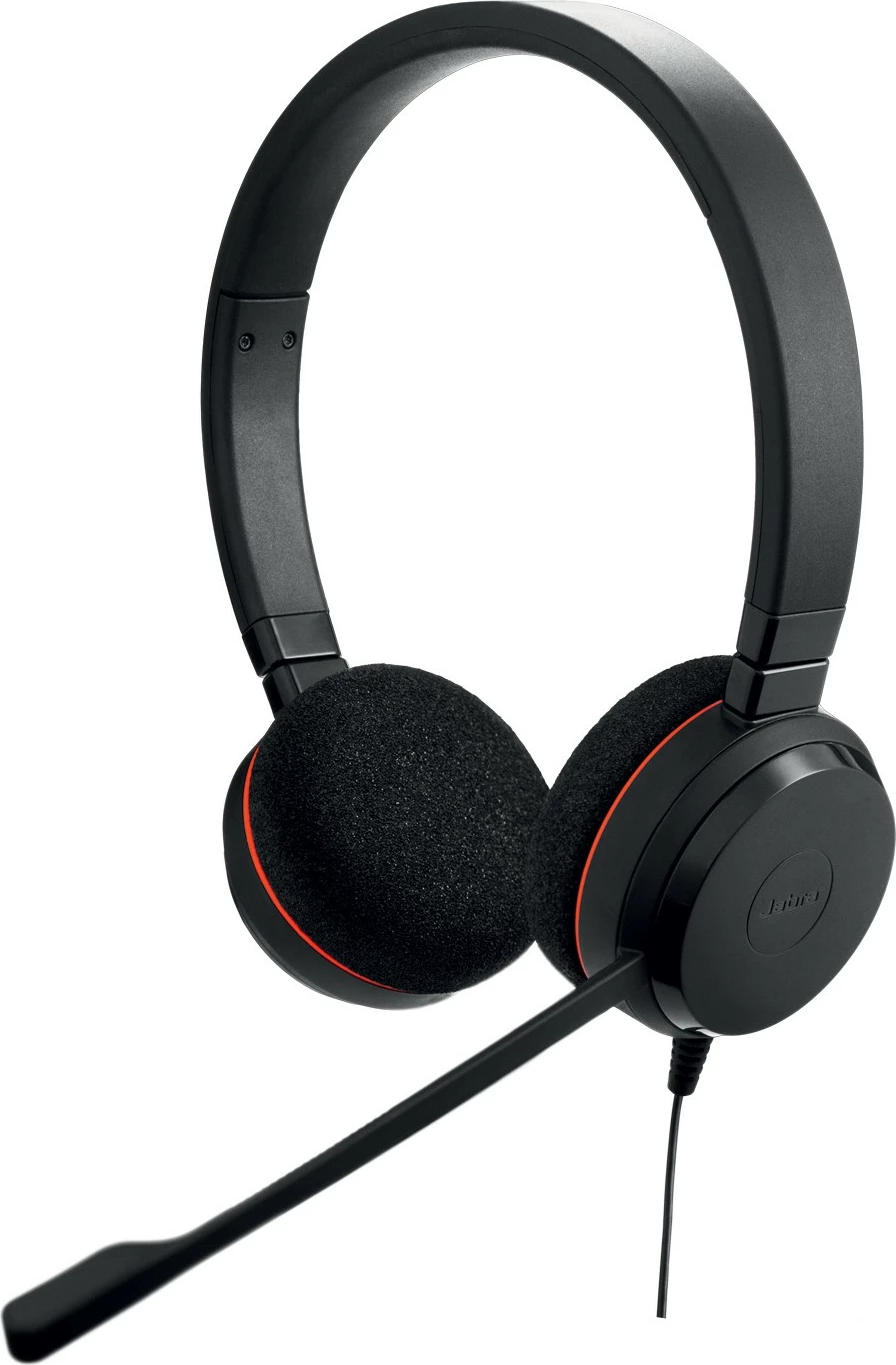 Stereofonske slušalke Jabra EVOLVE 20 MS, žične, pisarna/klicni center, 150 - 7000 Hz, 171 g, črne