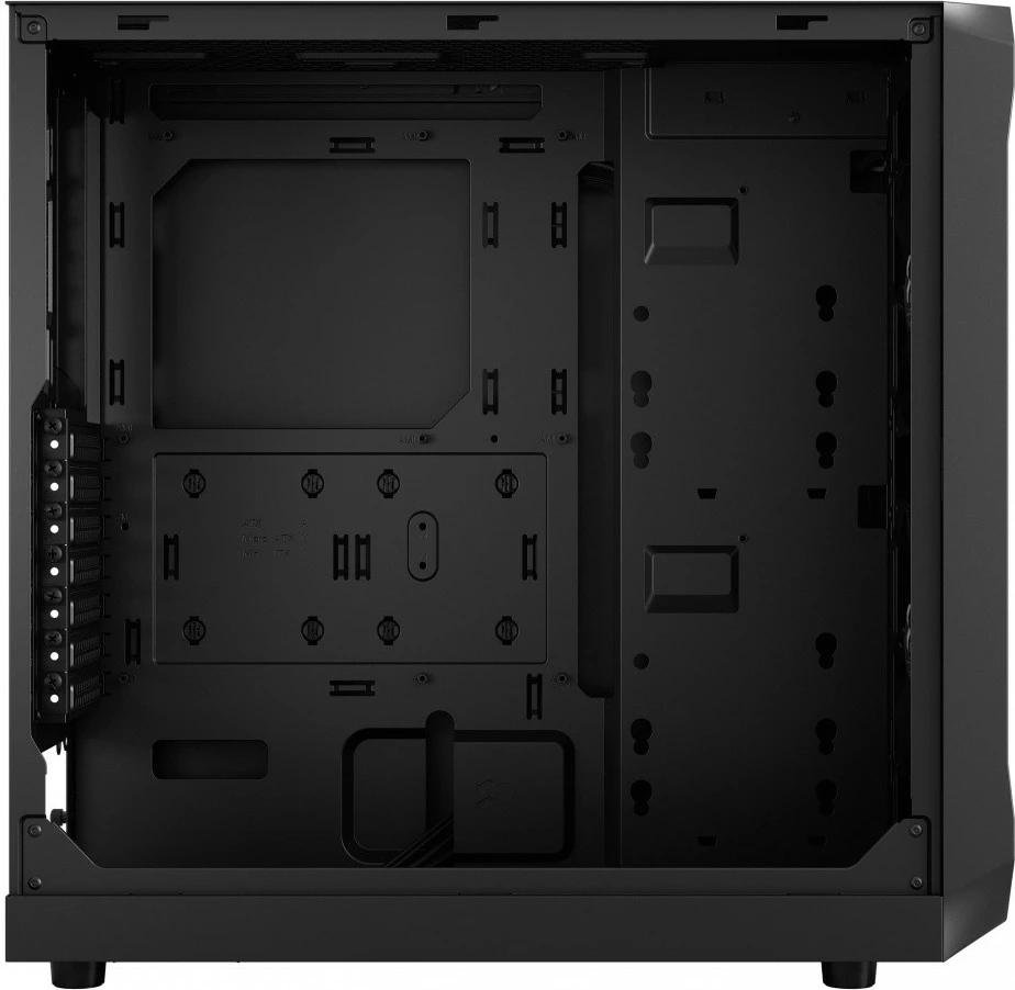 Računalniško ohišje Fractal Design Focus 2, midi ohišje, ATX/Micro ATX/Mini ITX, črno