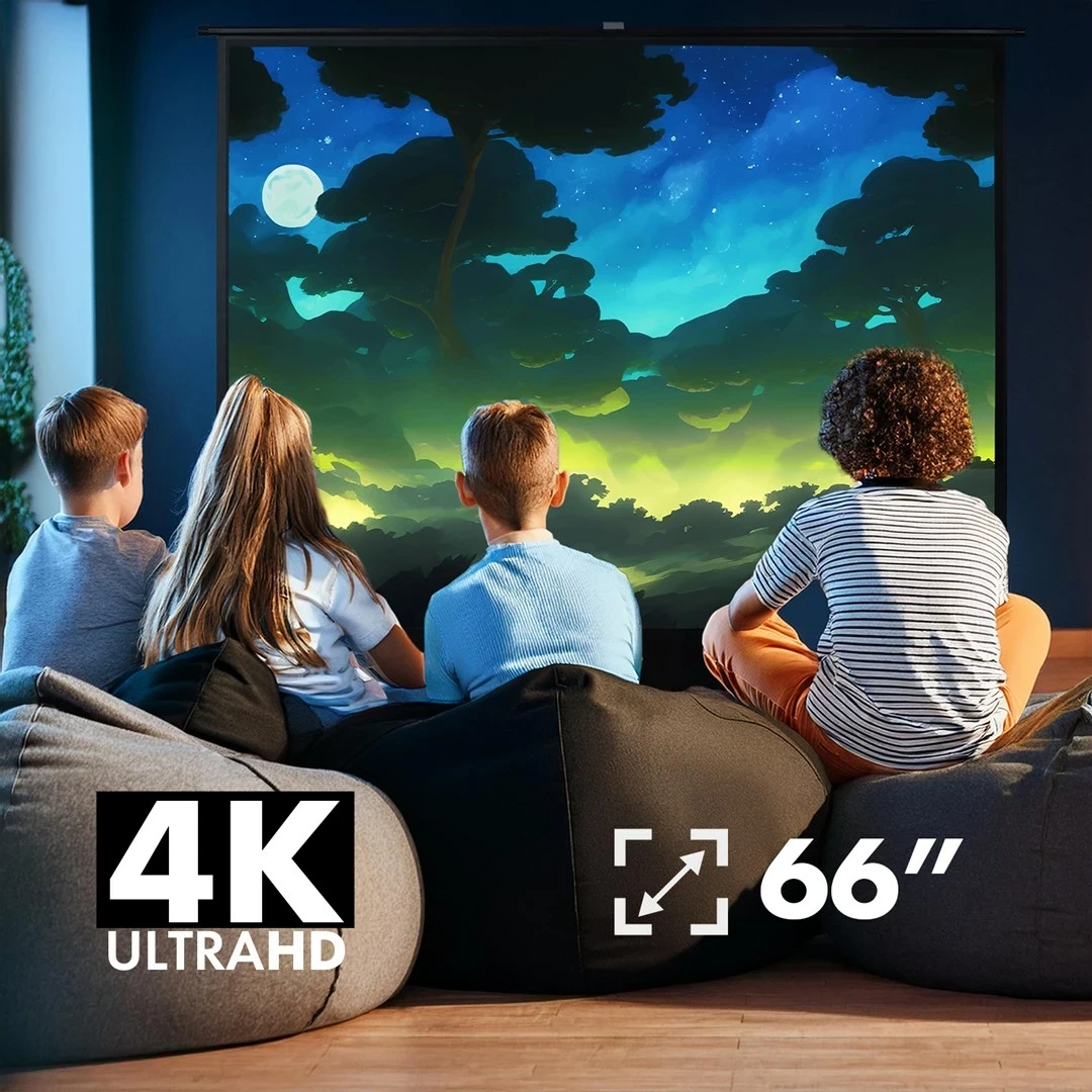 Prenosni ekran za projektor Maclean MC-210, 66 inčev, 16:9, stoječi