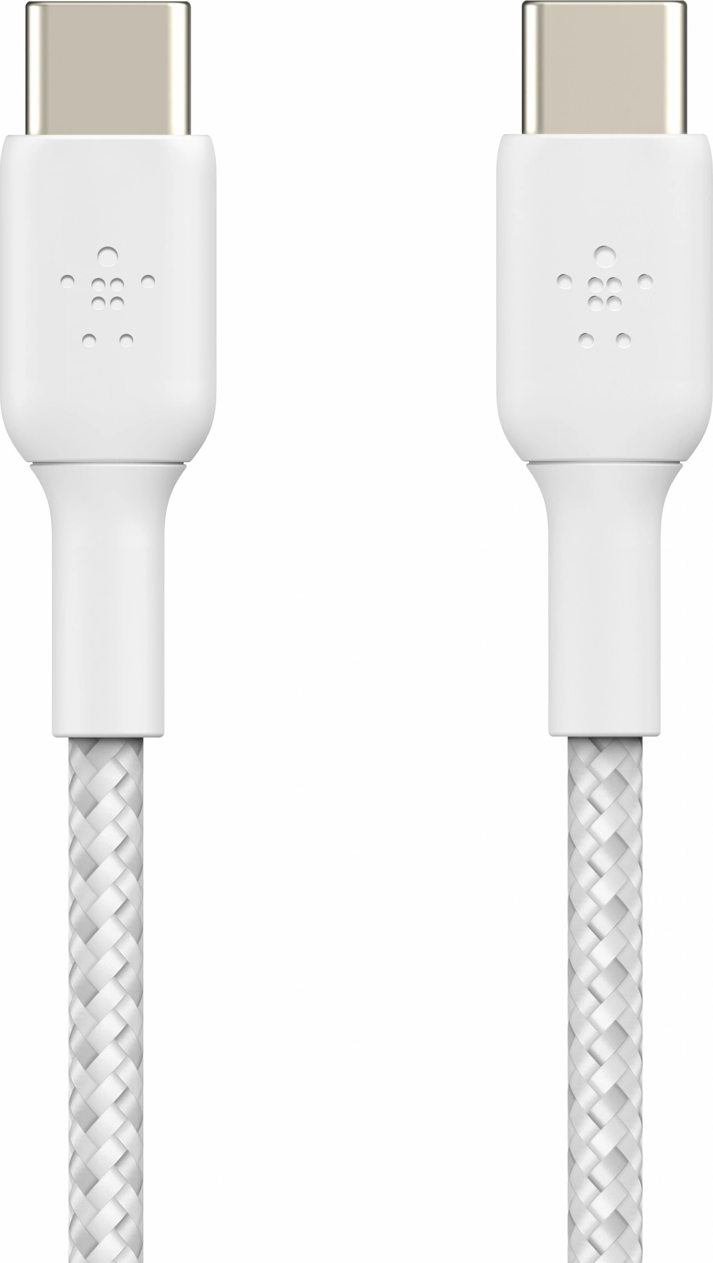 USB-C kabel Belkin CAB004BT1MWH2PK, 1 m, bel (paket 2)