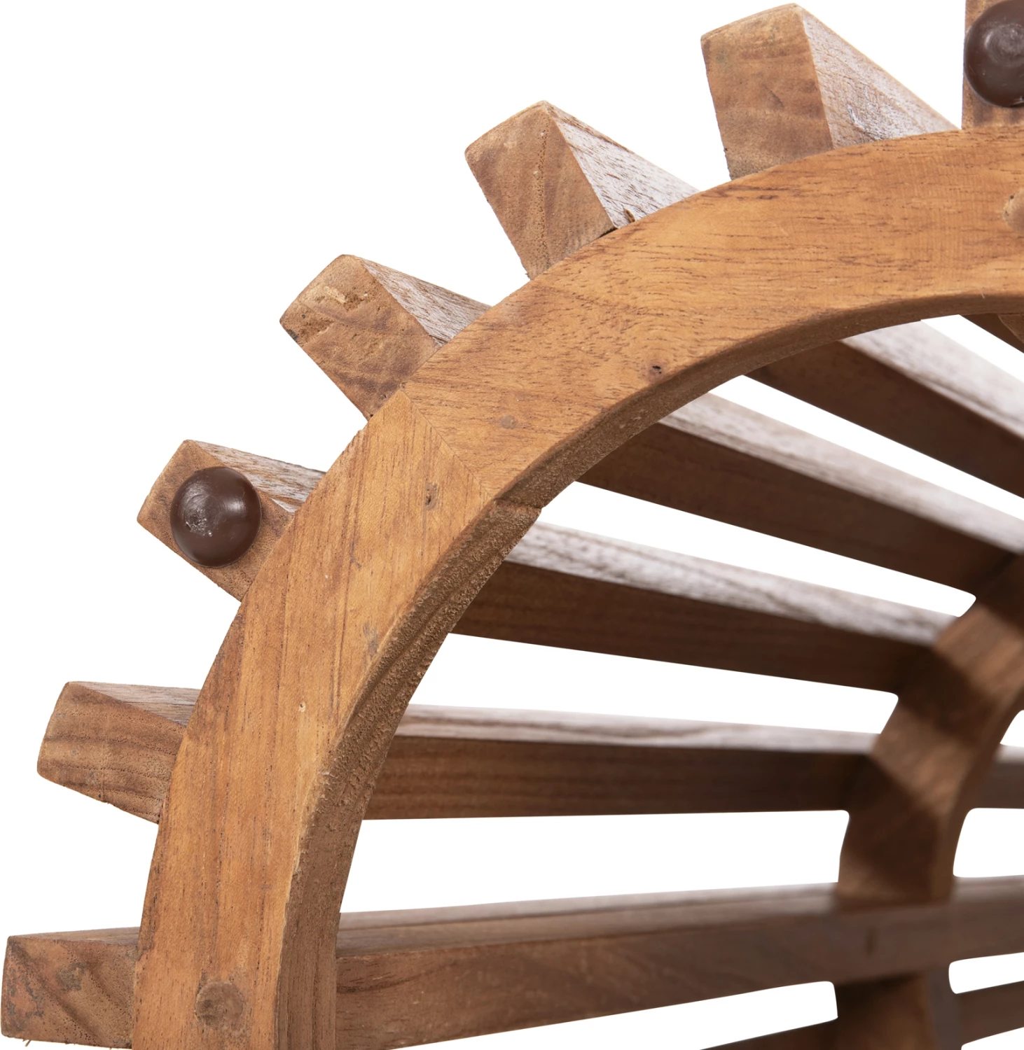 Okrogla osnova za barski stojalo FRANTZ FH9857.11 iz mindi lesa v naravni barvi Φ40x90Hcm