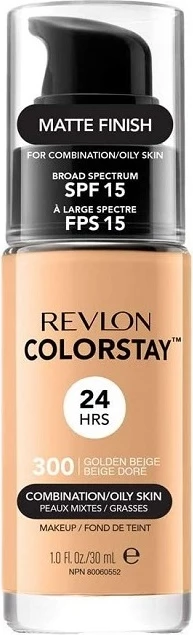Podlaga za kombinirano in mastno kožo Revlon ColorStay 300 Golden Beige SPF15, 30 ml