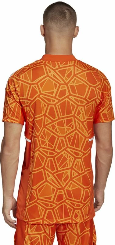 Vratarjska majica adidas Condivo 22, kratki rokavi, oranžna