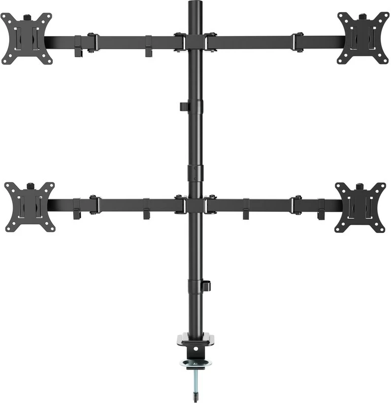 Namizni nosilec za 4 monitorje, 13–32", črn Gembird MA-D4-01