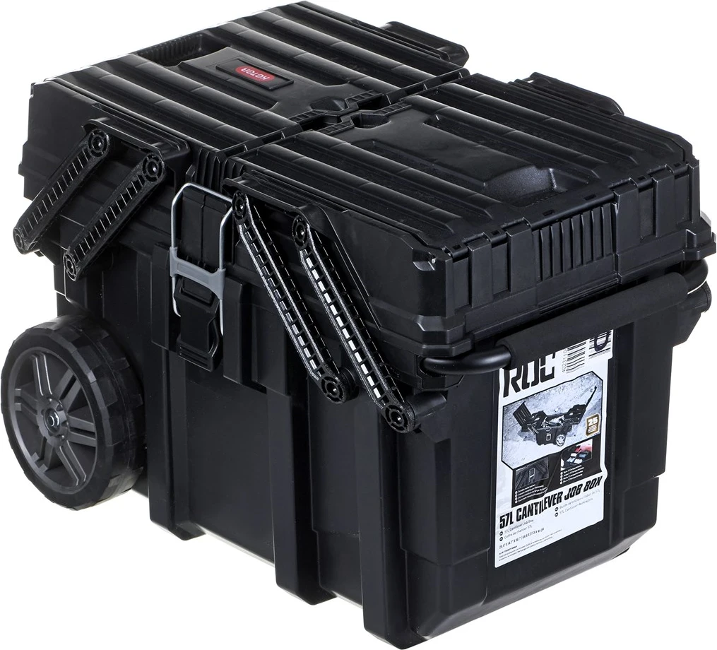 Kovček za orodje na kolesih Cantilever Keter, črn