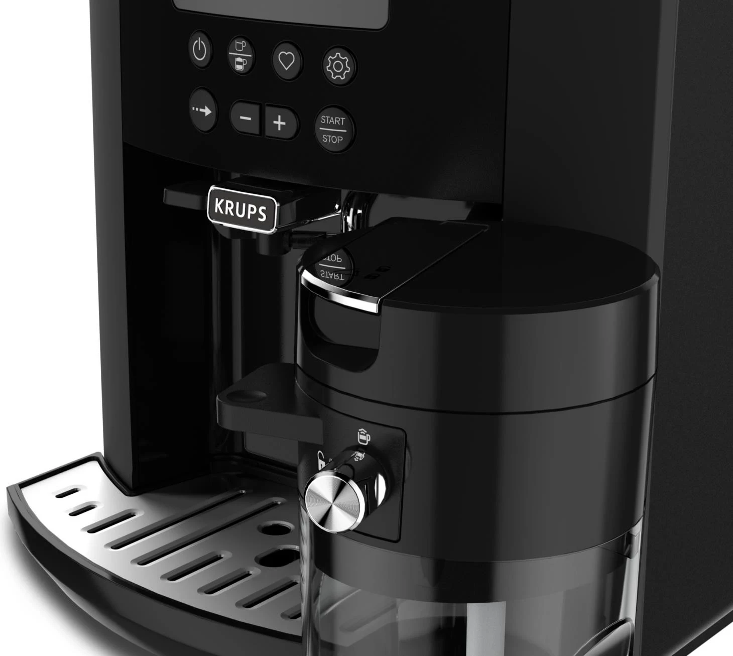 Avtomatski kavni aparat Krups EA819N Arabica Latte, črn