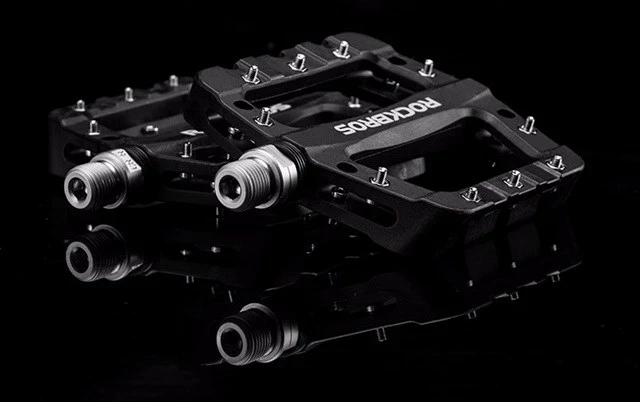 Pedala za kolo najlon, Rockbros 2017-12CBK, črne, set 2 kosa