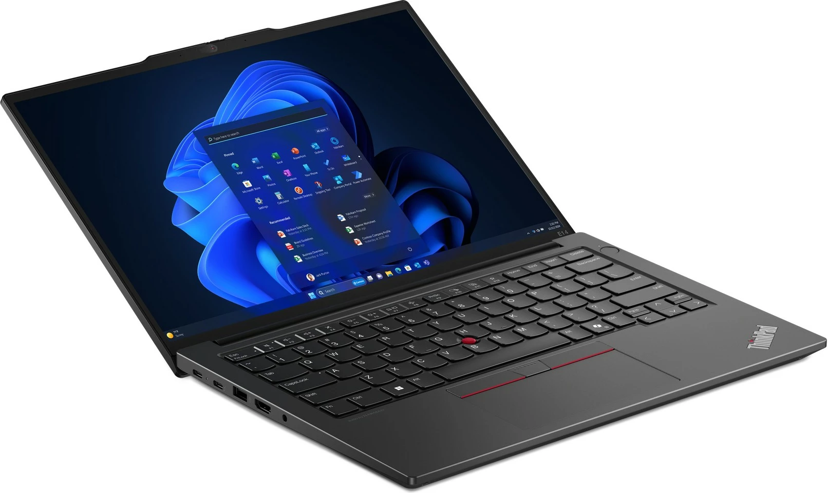 Prenosnik Lenovo ThinkPad E14 Gen 6, Intel Core Ultra 7, 16 GB RAM, 512 GB SSD, črn