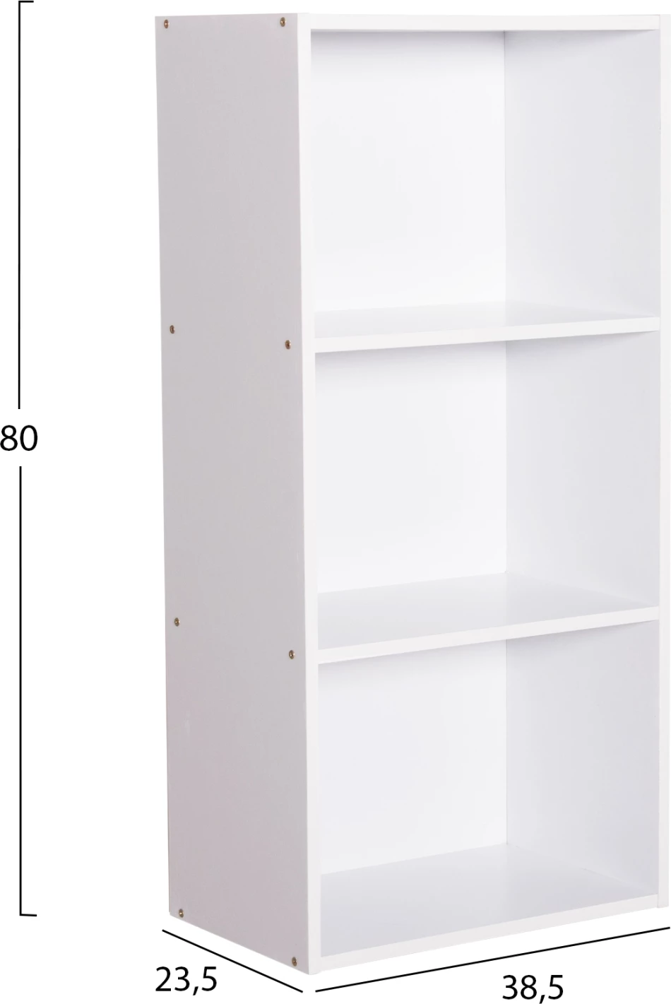 Stenska polica CUBICON FH9941.01 melamin v beli barvi 38,5x23,5x80Hcm