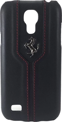 Ovitek za telefon Ferrari Monte Carlo za Samsung Galaxy S4 Mini, usnje, črn