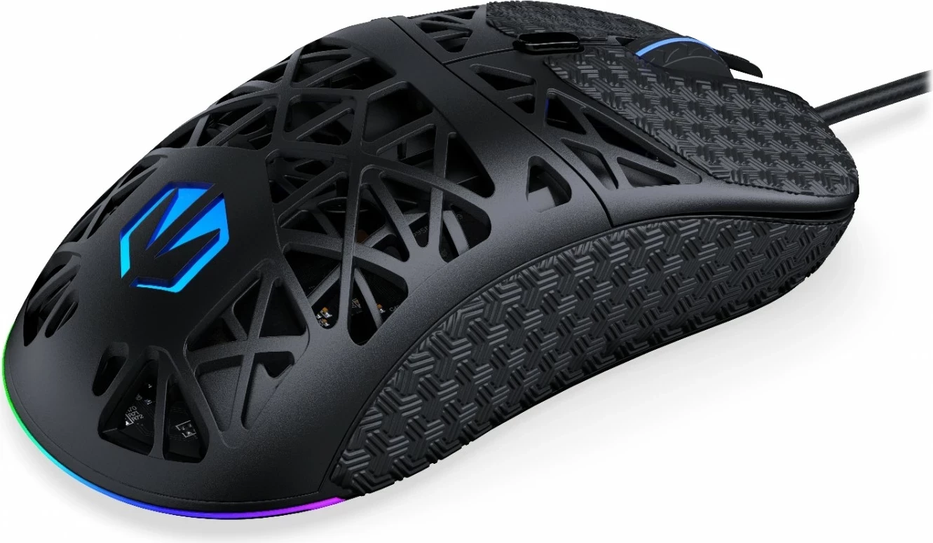 RGB igralni miš Endorfy LIV, 12000 DPI, črna